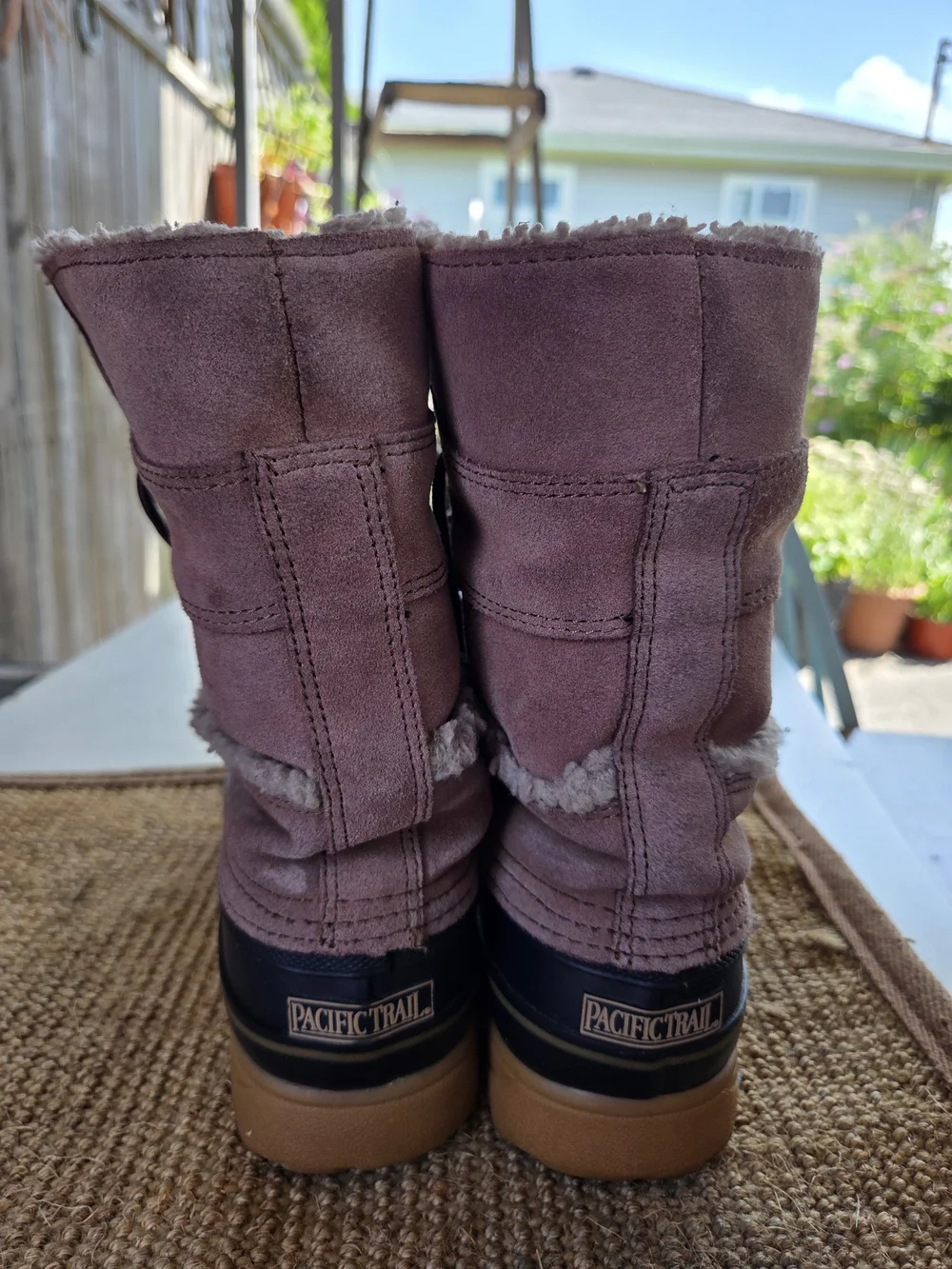 Pacific Trail Women’s Tan Brown Waterproof Duck Boots with Sherpa Lining